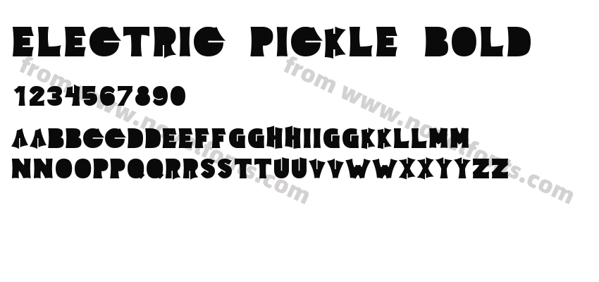 Electric Pickle BoldPreview