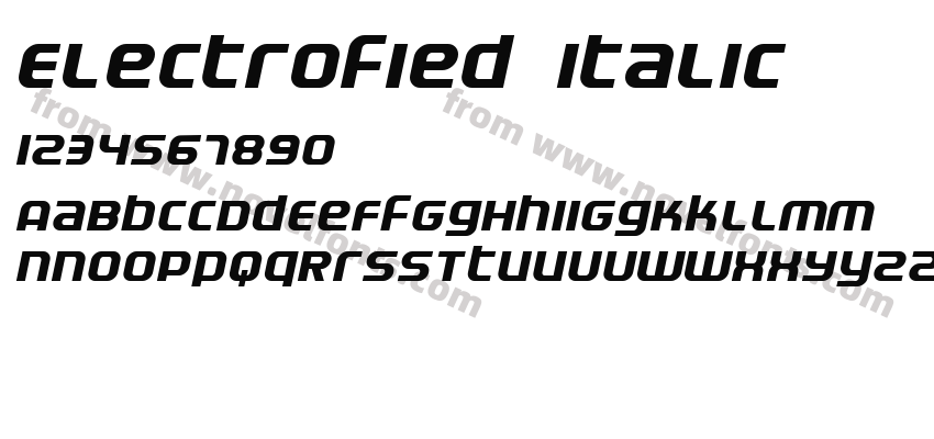 Electrofied ItalicPreview