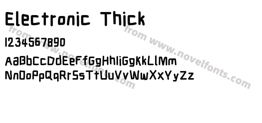 Electronic ThickPreview