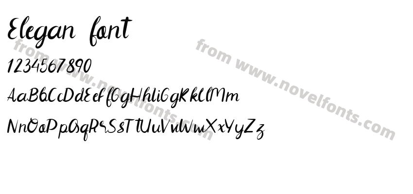 Elegan fontPreview