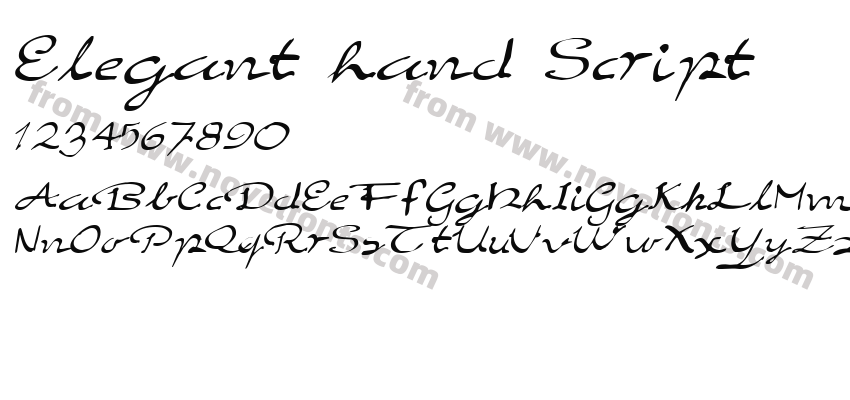 Elegant hand ScriptPreview