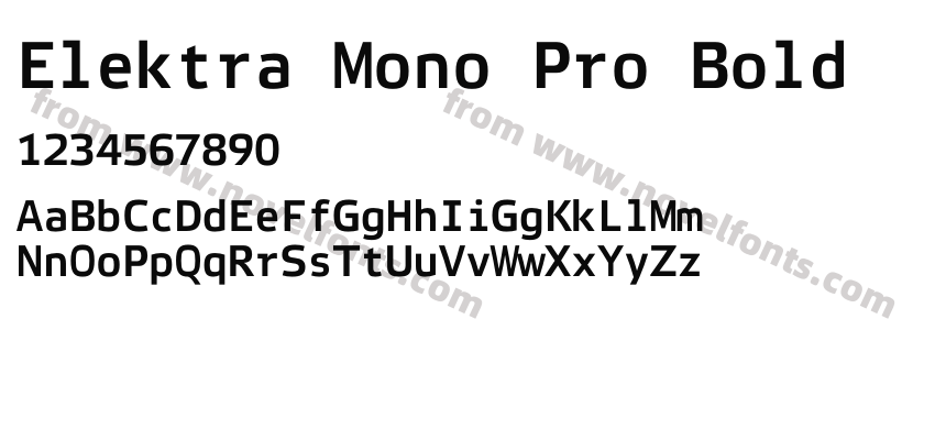 Elektra Mono Pro BoldPreview