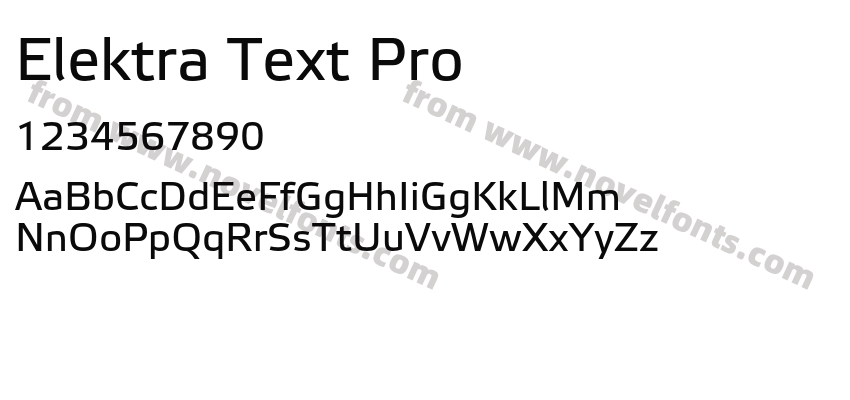 Elektra Text ProPreview