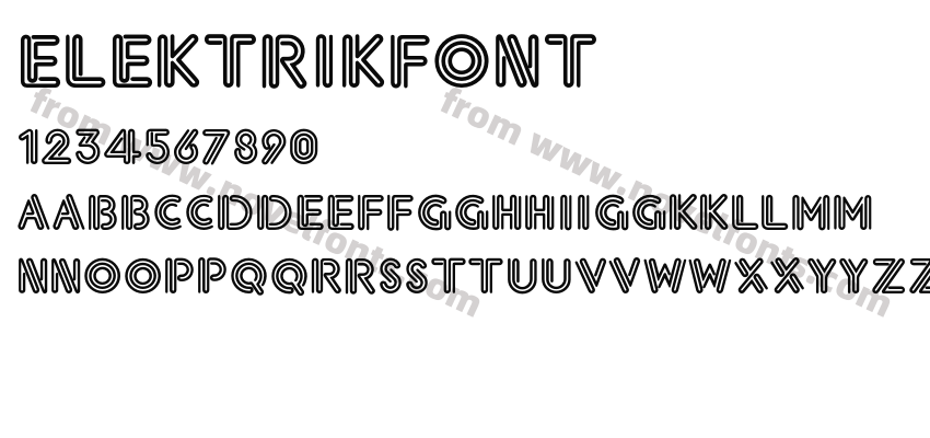 ElektrikFontPreview