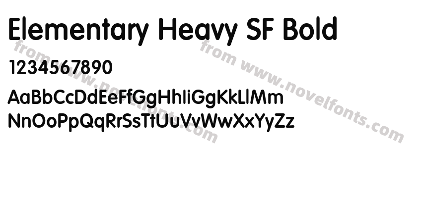 Elementary Heavy SF BoldPreview