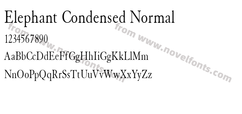 Elephant Condensed NormalPreview