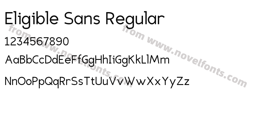 Eligible Sans RegularPreview