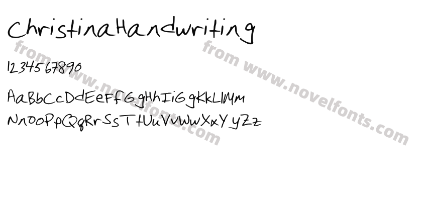 ChristinaHandwritingPreview