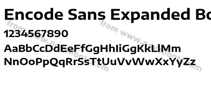 Encode Sans Expanded BoldPreview