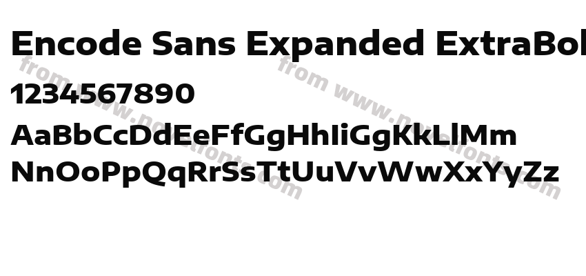 Encode Sans Expanded ExtraBoldPreview