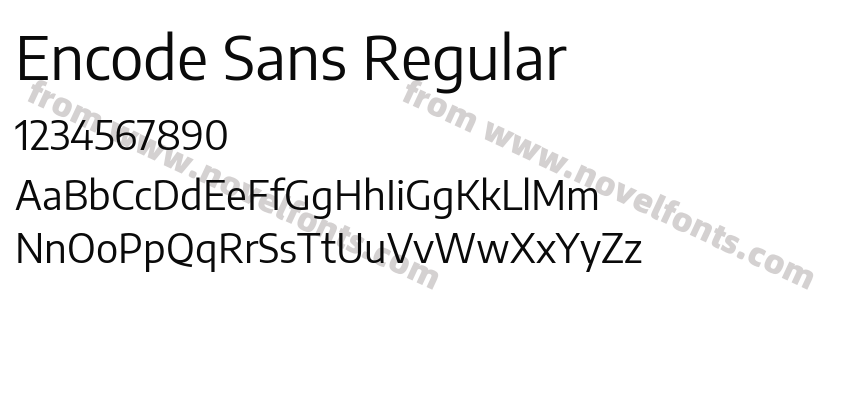 Encode Sans RegularPreview