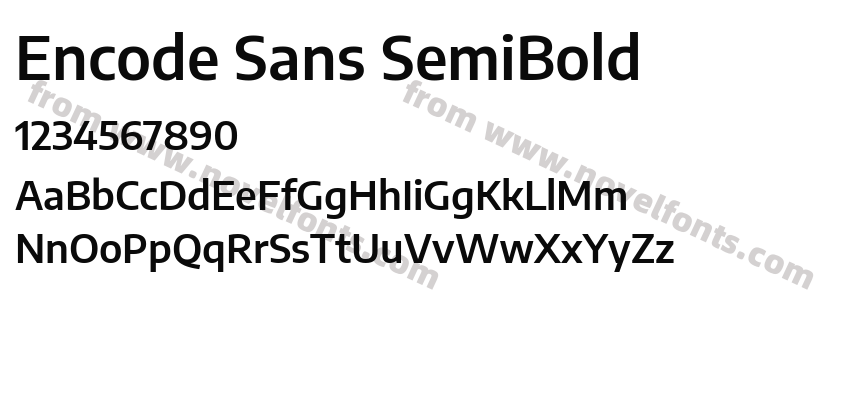 Encode Sans SemiBoldPreview