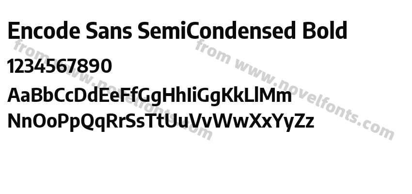 Encode Sans SemiCondensed BoldPreview