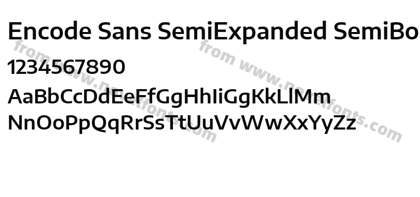 Encode Sans SemiExpanded SemiBoldPreview