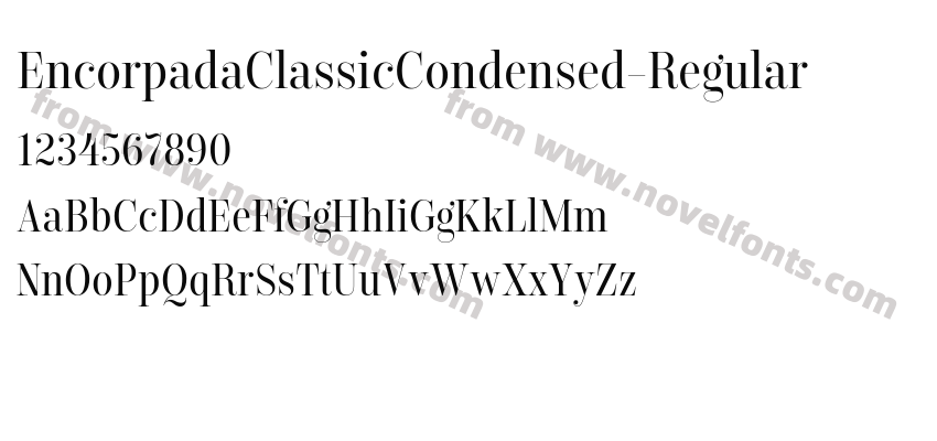 EncorpadaClassicCondensed-RegularPreview