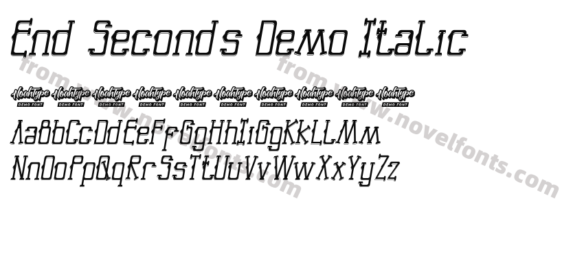 End Seconds Demo ItalicPreview