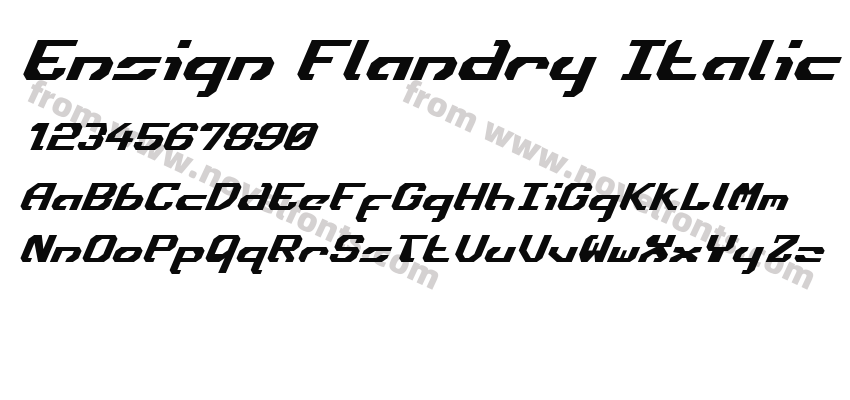 Ensign Flandry ItalicPreview