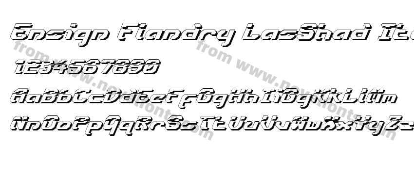 Ensign Flandry LasShad ItalicPreview