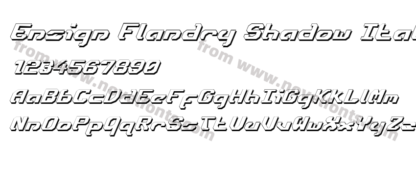 Ensign Flandry Shadow ItalicPreview