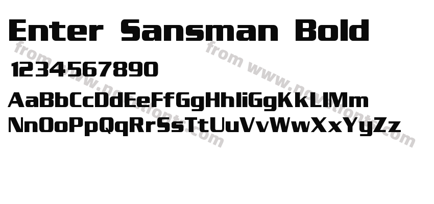 Enter Sansman BoldPreview