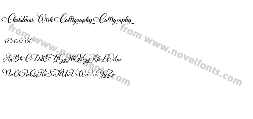 Christmas Wish Calligraphy CalligraphyPreview