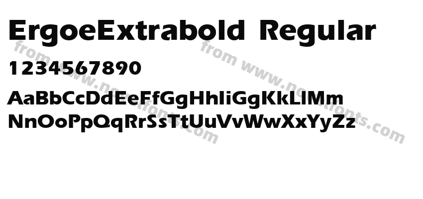 ErgoeExtrabold RegularPreview