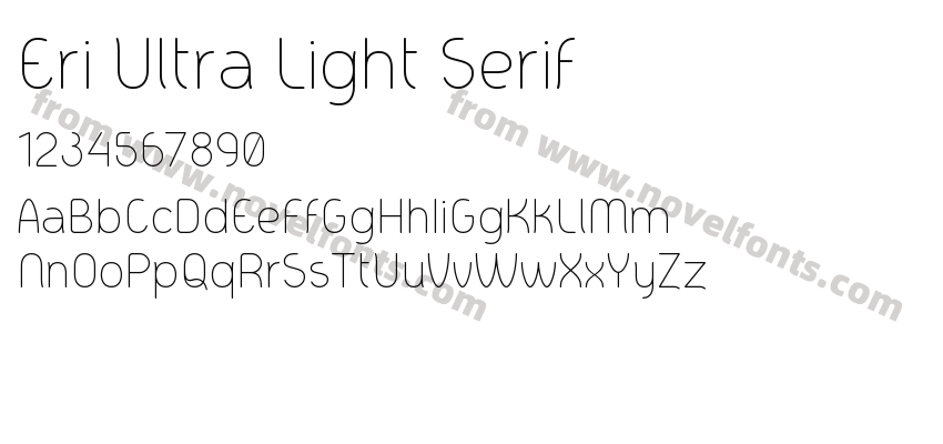 Eri Ultra Light SerifPreview