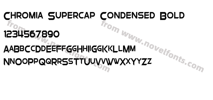 Chromia Supercap Condensed BoldPreview