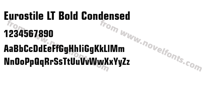 Eurostile LT Bold CondensedPreview