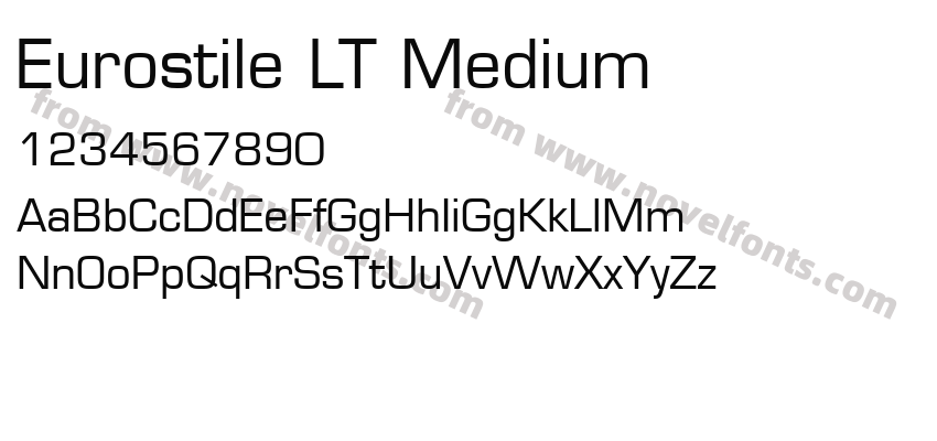 Eurostile LT MediumPreview