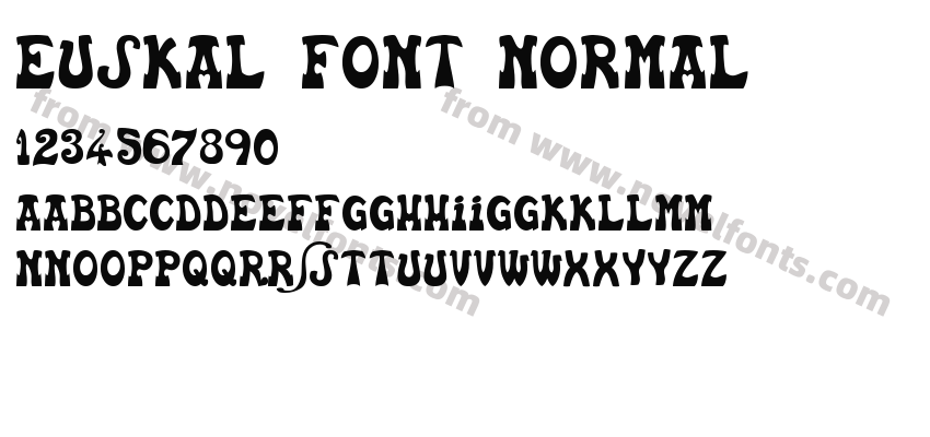 Euskal Font NormalPreview