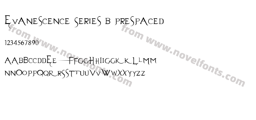 Evanescence Series B PrespacedPreview