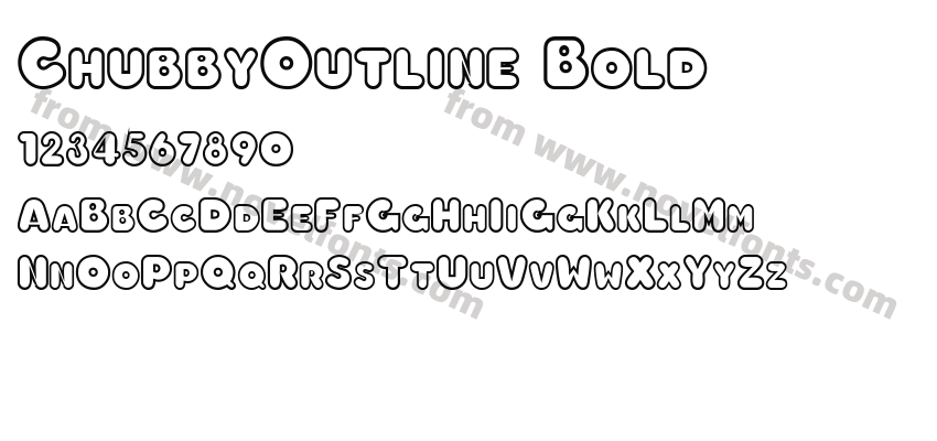 ChubbyOutline BoldPreview