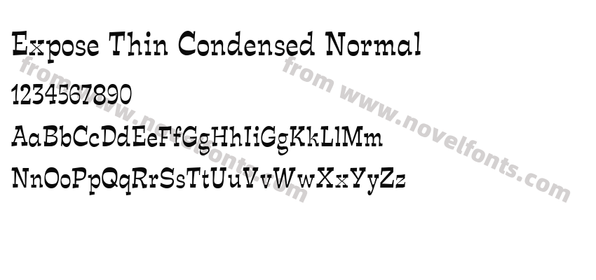 Expose Thin Condensed NormalPreview