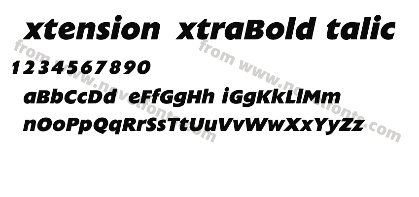 ExtensionExtraBoldItalicPreview