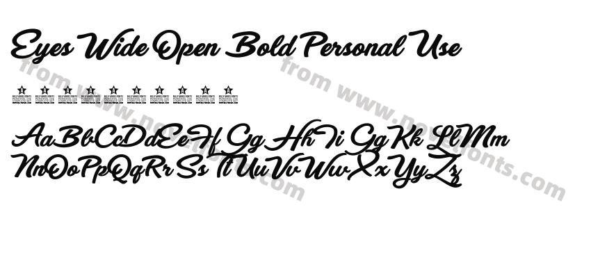 Eyes Wide Open Bold Personal UsePreview