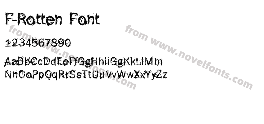 F-Rotten FontPreview