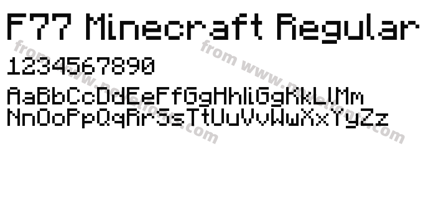 F77 Minecraft RegularPreview