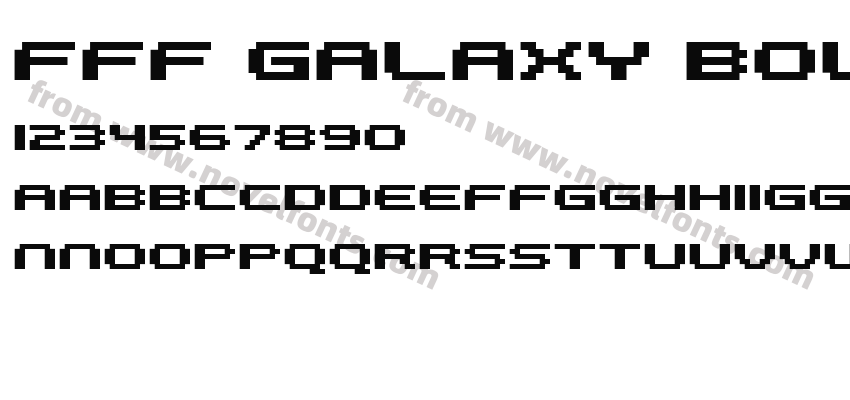 FFF Galaxy BoldPreview