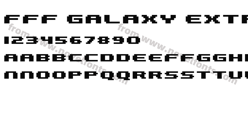 FFF Galaxy Extra Bold ExtendedPreview