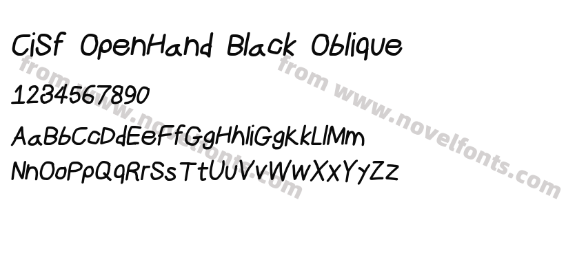 CiSf OpenHand Black ObliquePreview