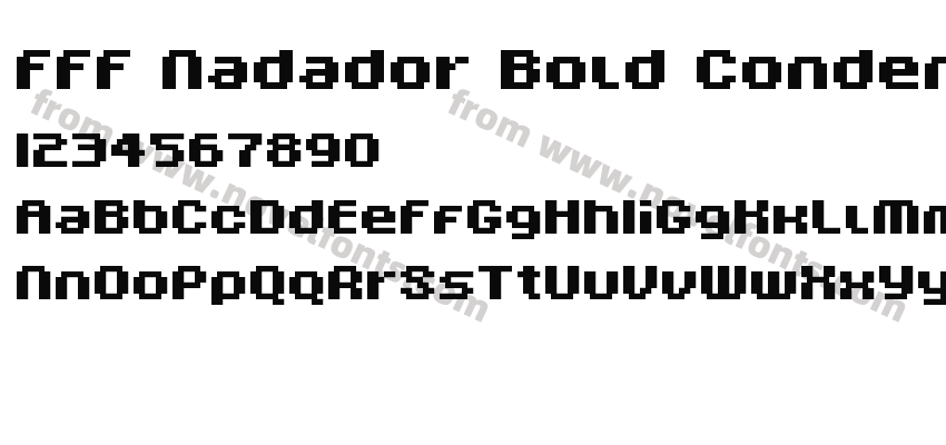 FFF Nadador Bold CondensedPreview