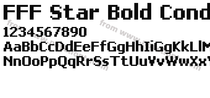 FFF Star Bold CondensedPreview