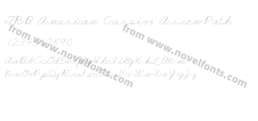 FRB American Cursive ArrowPathPreview