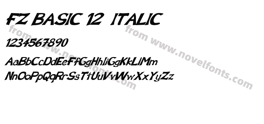 FZ BASIC 12  ITALICPreview