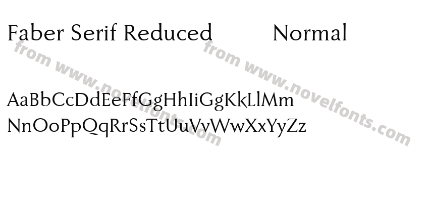 Faber Serif Reduced 55 NormalPreview