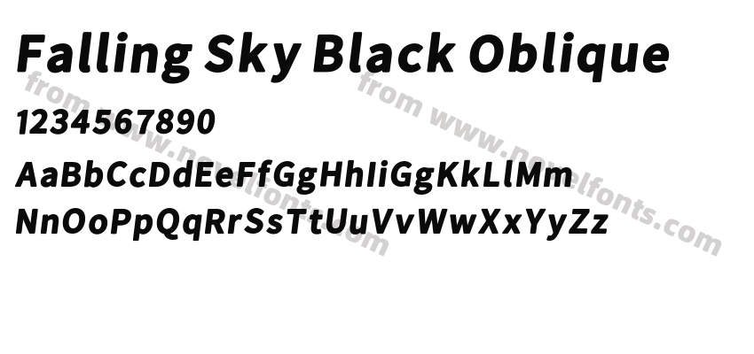 Falling Sky Black ObliquePreview