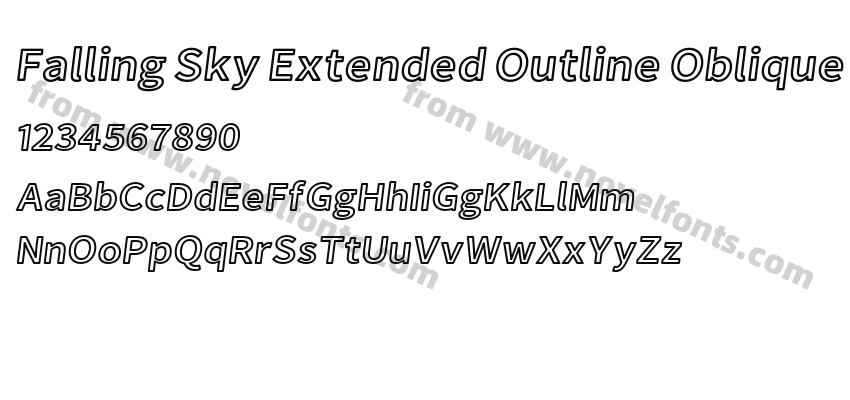 Falling Sky Extended Outline ObliquePreview