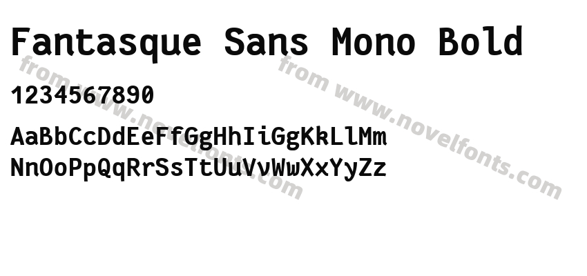 Fantasque Sans Mono BoldPreview