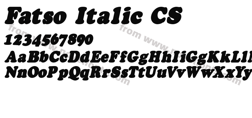 Fatso Italic CSPreview